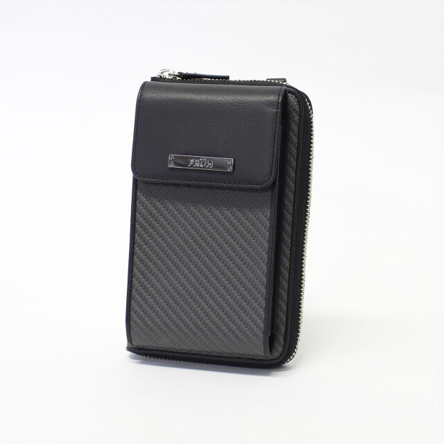 FRUHリアルカーボン2WAYモバイルウォレット