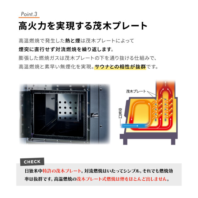 サウナストーブ 茂暖 MS30 スタンダードタイプ