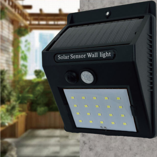 屋外用ソーラーセンサーライトLED照明・金属製・IP68防水・耐圧20トン 20LEDソーラーセンサーライト 5個セット│身近な優れものショップ