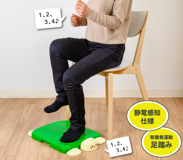 足踏みかめさん