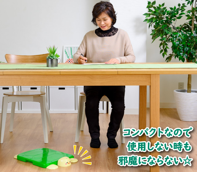 足踏みかめさん