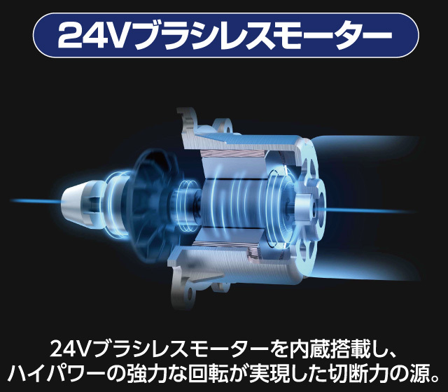 24Vブラシレスチェーンソープロ