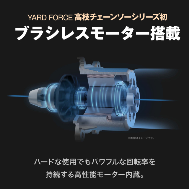 YARD FORCE 24Vブラシレス高枝チェーンソー