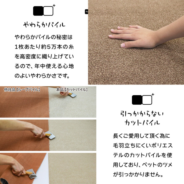 ラグタス タイルラグ ヘキサゴン