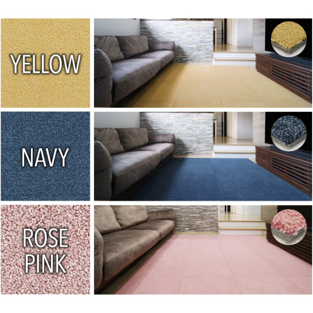 ラグタス タイルラグ スクエア