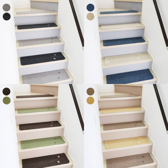 ラグタス 階段マット てくてく肉球