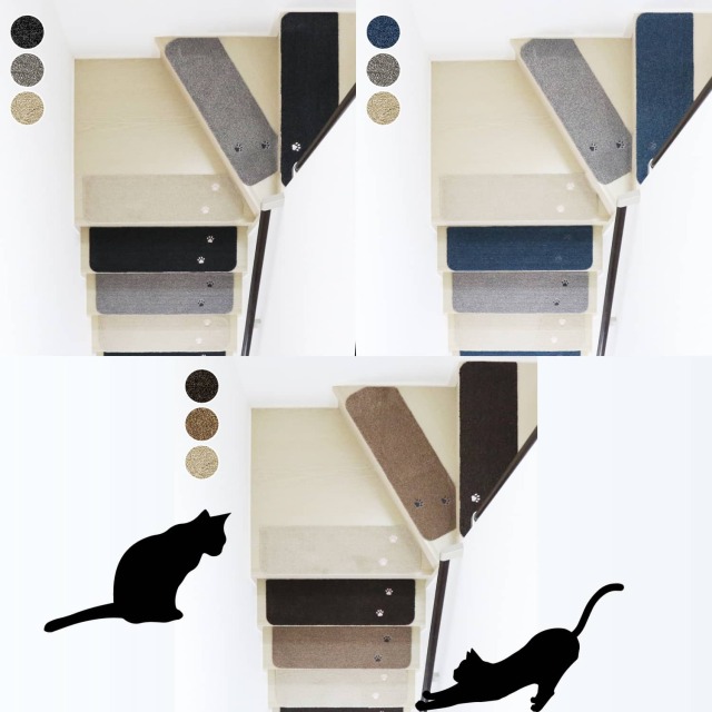 ラグタス 階段マット てくてく肉球