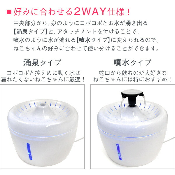 ねこ用循環式自動給水器（箱潰れアウトレット品）