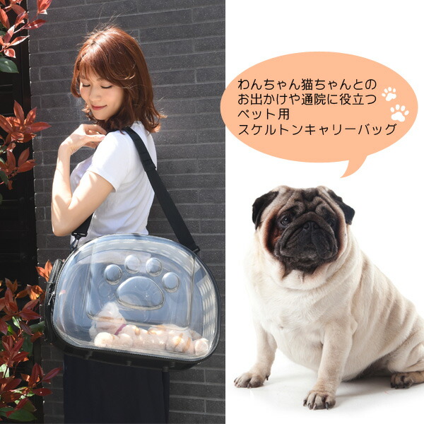 ペット用スケルトンキャリーバッグ
