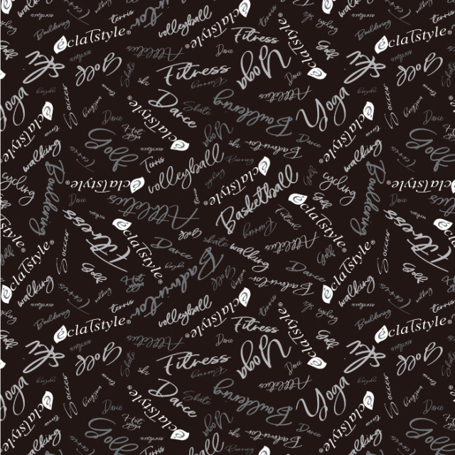 eclaT style ロゴデザインパンツ7分丈