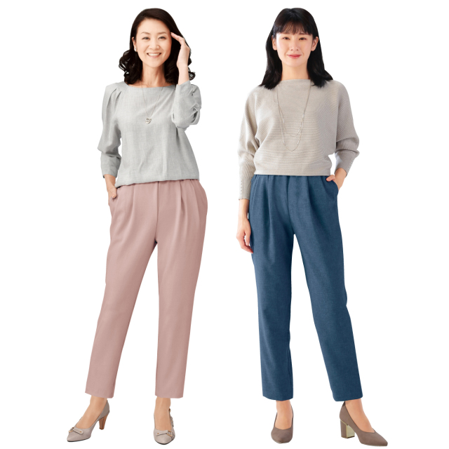 eclaT style(R)　キレイ見せタックパンツ