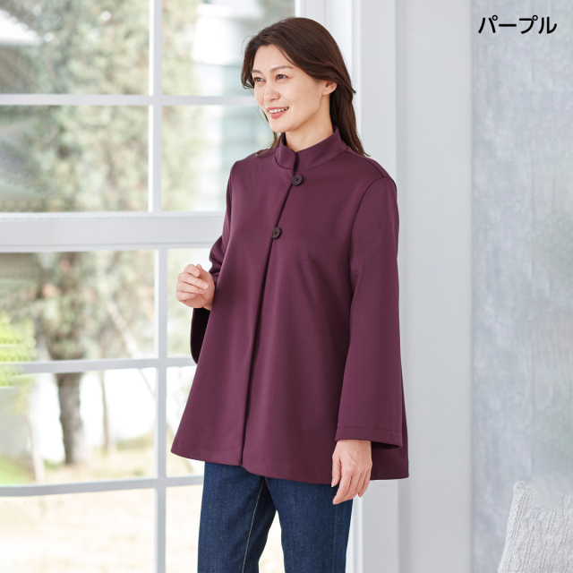 あったか蓄熱保温ポンチョ風ジャケット