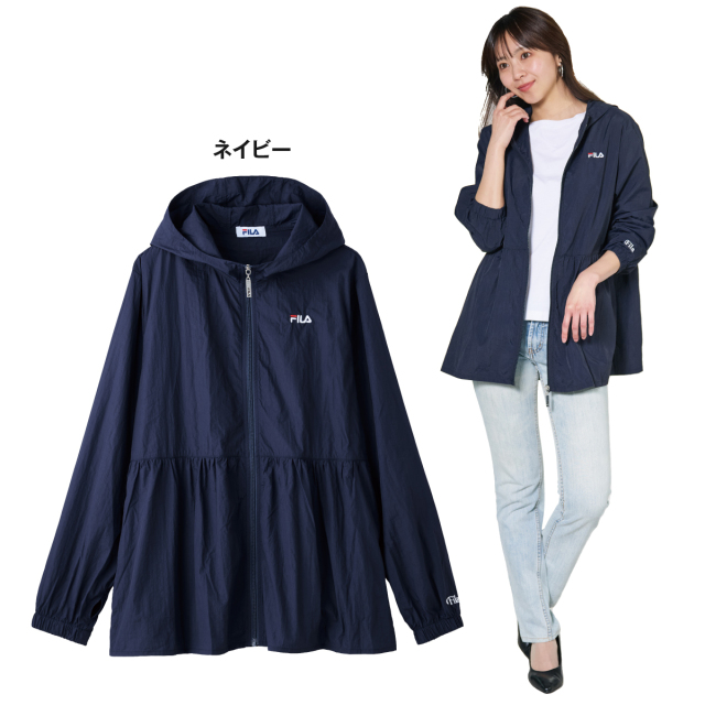 〈FILA〉はっ水UVカット加工ワッシャーパーカー