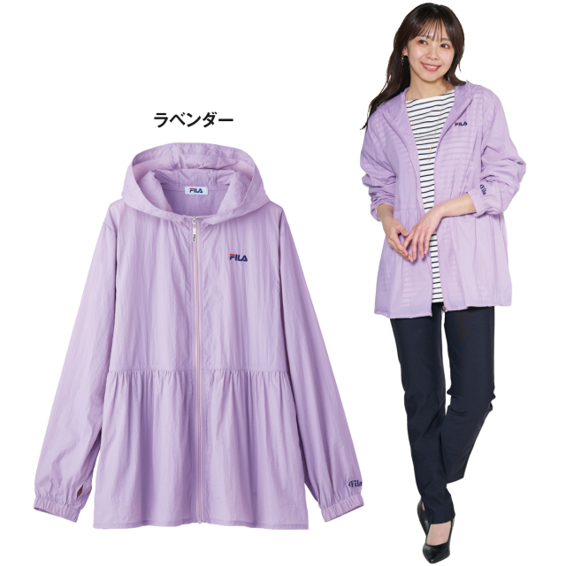 〈FILA〉はっ水UVカット加工ワッシャーパーカー