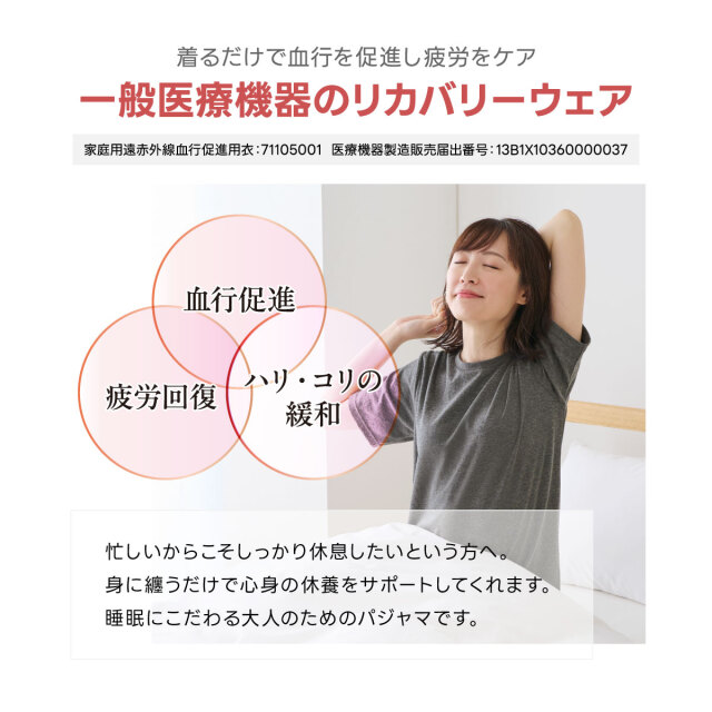 リカバリーケア メンズ半袖シャツ