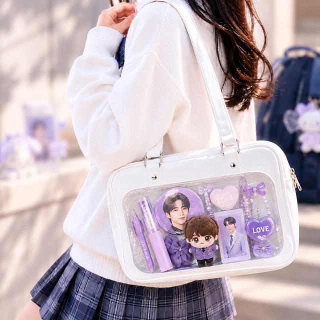 推し活トート クリアポケット付き｜ルナレガーロ TTC 推し活バッグ 缶