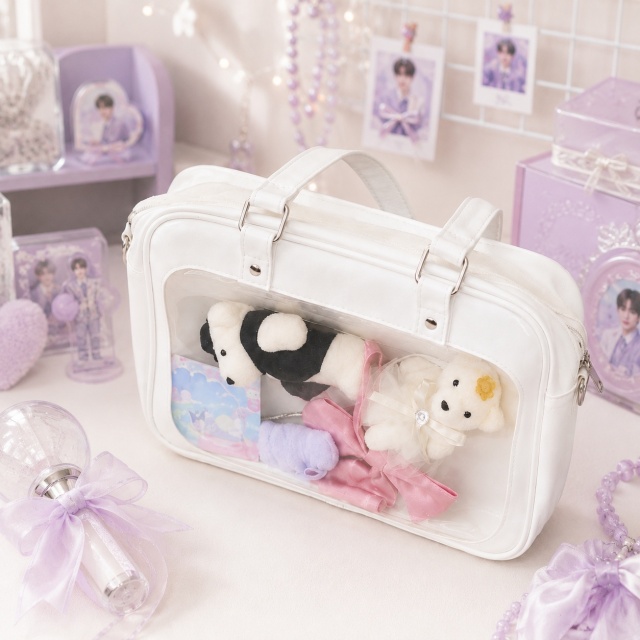 推し活トート クリアポケット付き｜ルナレガーロ TTC 推し活バッグ 缶