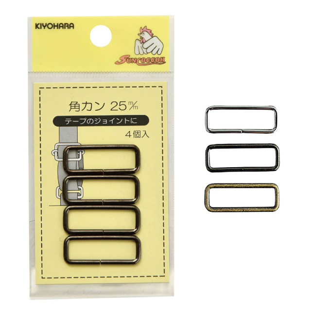 ◆KIYOHARAサンコッコー角カン4個入りアンティックゴールド