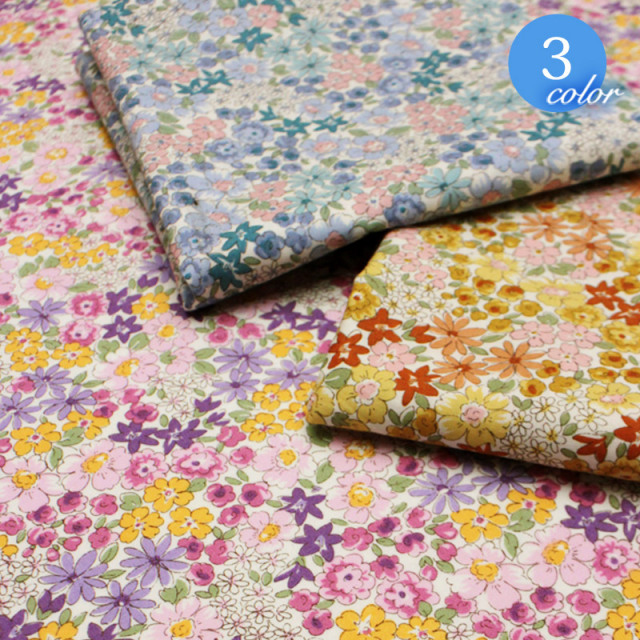 メール便2mまで Nina ニーナ 北欧風アネモネ柄 オックス生地 1263 バオッコー Vuokko フラワー 花柄 かわいい おしゃれ インテリア ファブリック キッズ 雑貨 コットン メール便ok 合成皮革 エナメル スエード 生地通販 合皮の銀河工房