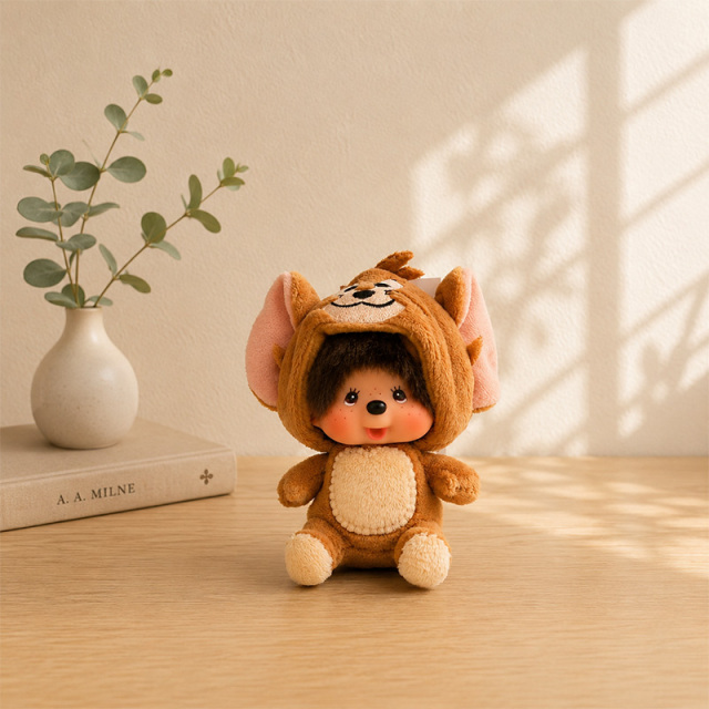 トムとジェリー モンチッチ 顔でかSSキーチェーン｜ふわふわぬいぐるみ