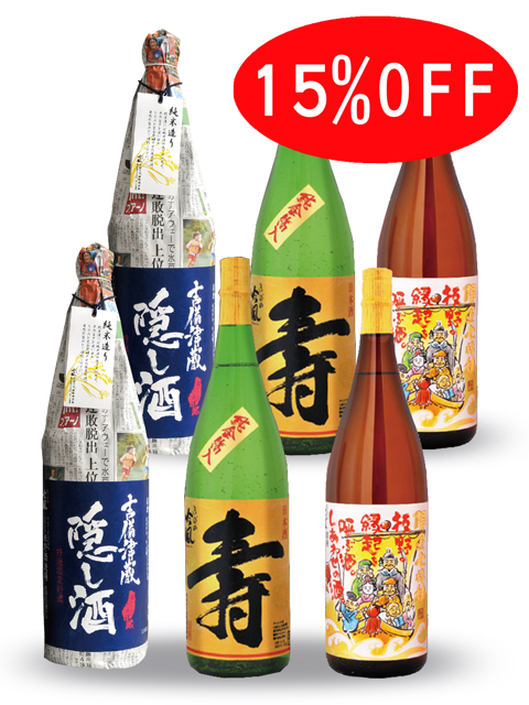 きびの吟風　冬の万福セット3　1.8L　6本セット