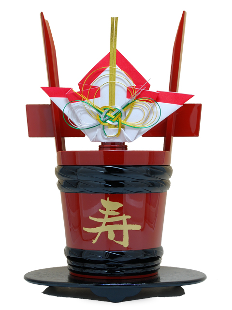 【奉献酒・地鎮祭・上棟祝い】 祝い酒 角樽 1.8L (きびの吟風 上撰)