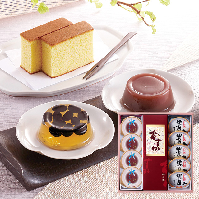 銀装 カステラ《あすか》・和風デザート詰合せ　GNQZ47