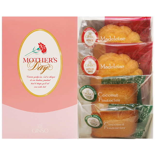 【母の日ギフト】銀装　母の日カステラ・焼菓子詰合せ　MOD14
