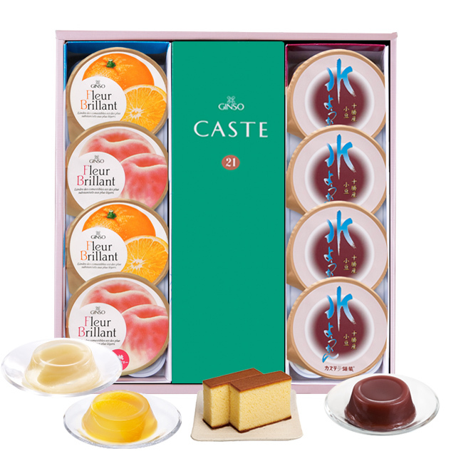 銀装 カステラ《青箱》・デザート詰合せ BFZ36