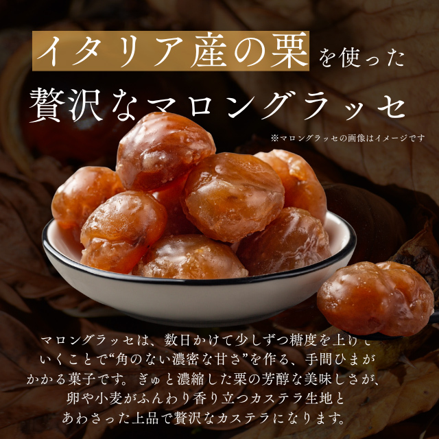 銀装 栗かすてら詰合せ 栗W18