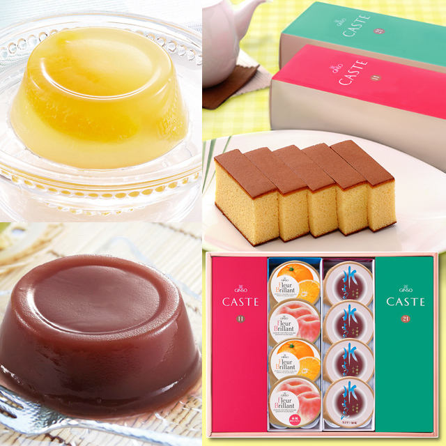 銀装　カステラ《青箱》《赤箱》・デザート詰合せ　KFZ50