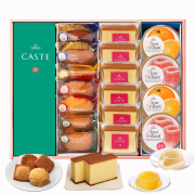 銀装　カステラ《青箱》・個装カステラ《赤箱》・焼菓子・フルーツゼリー詰合せ　BOADF492