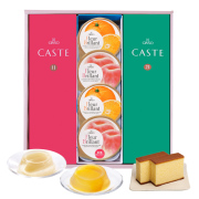 銀装　カステラ・フルーツゼリー詰合せ　KF38