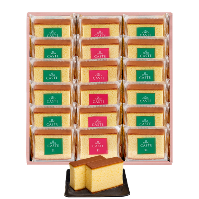 銀装 個装カステラ（18個入り）　OAB372