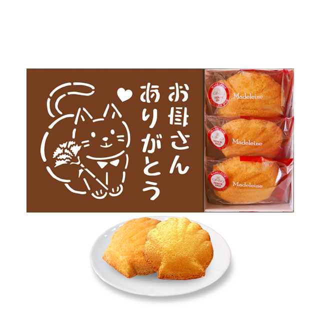 【母の日ギフト】母の日絵柄カステラ・マドレーヌ詰合せ　WK−母の日DM248