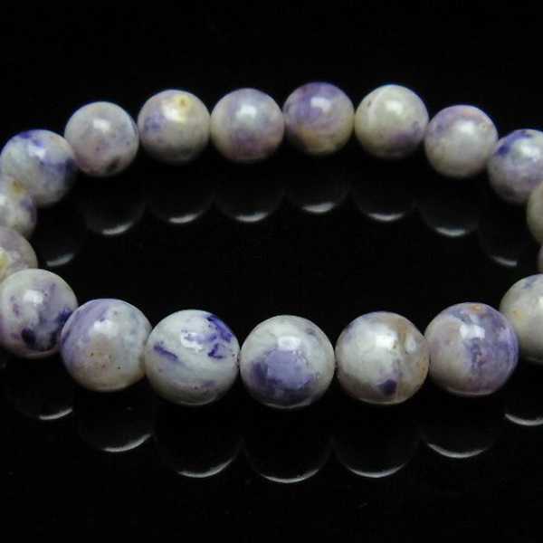 アメリカ　ユタ州産ティファニーストーンブレスレット11mm[L600-1026]