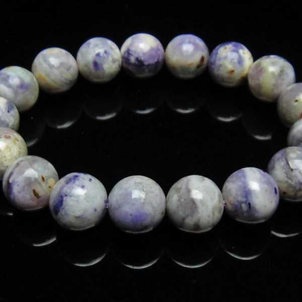 アメリカ　ユタ州産ティファニーストーンブレスレット13mm[L600-1036]