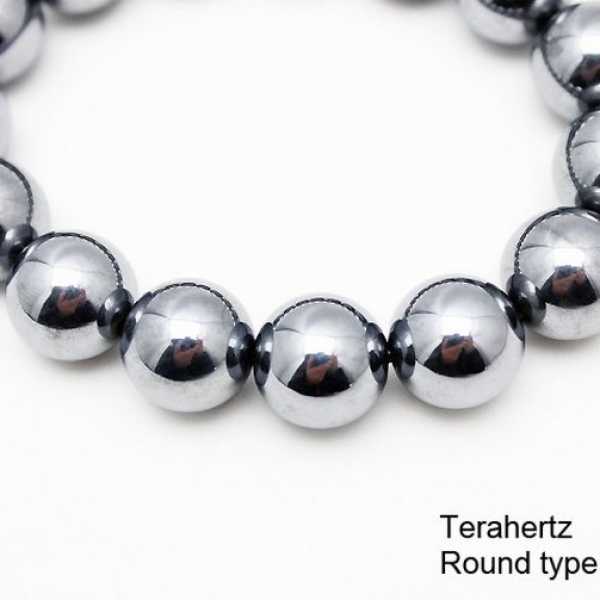 テラヘルツ鉱石 ブレスレット ラウンド14.5mm　《rv》　[T10-958]