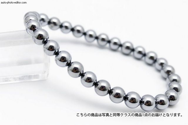 パワーストーン 天然石 テラヘルツ鉱石 ブレスレット ラウンド 6mm