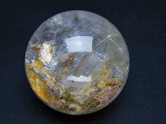 ガーデン水晶丸玉 62mm [t100-4676]