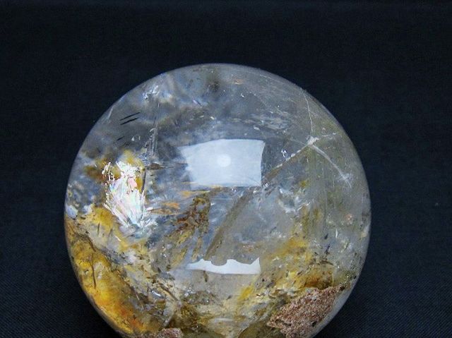 ガーデン水晶丸玉 62mm [t100-4676]