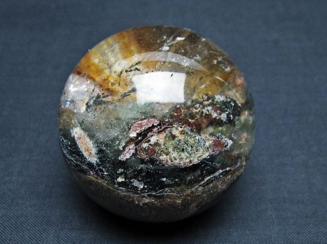 パワーストーン 天然石 ガーデン水晶丸玉 49mm [T100-4723]