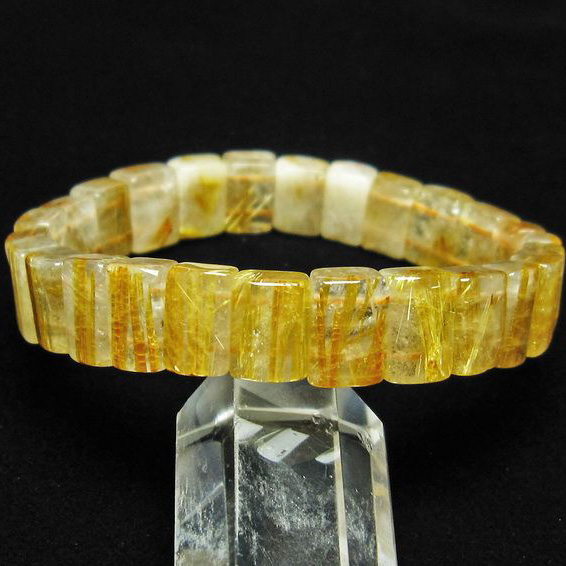 ゴールドタイチンルチルバングル[T107-4172]