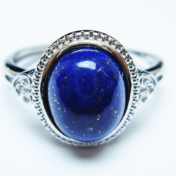 ラピスラズリ指輪(18号) [t109-3337]