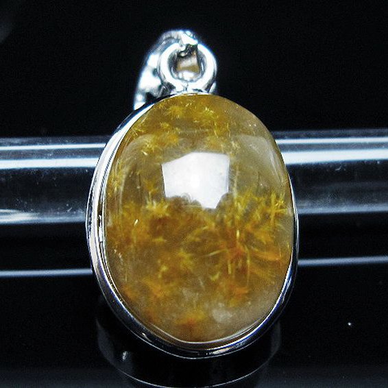 タイチンフラワー水晶ペンダント [t111-5945]