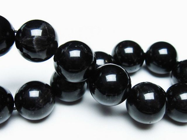 モリオン 純天然 黒水晶 ブレスレット 16mm [T112-7471]