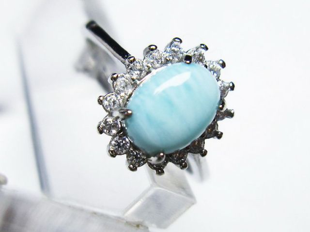 ラリマー指輪(15号)[T113-12156]