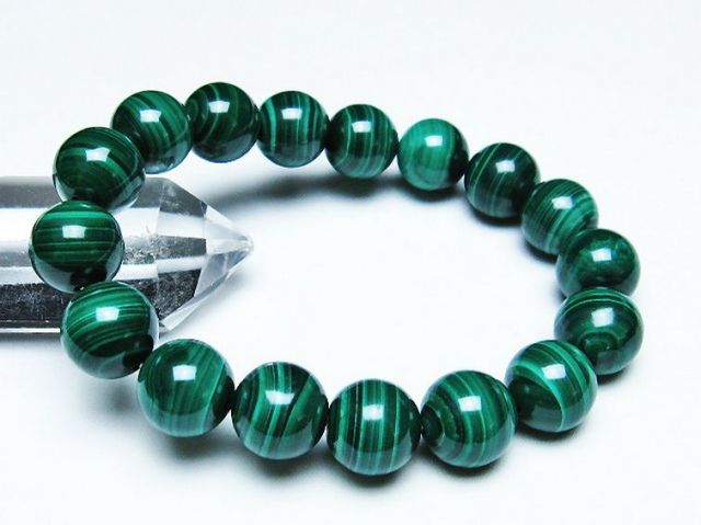 マラカイトブレスレット 13mm [T115-4103]