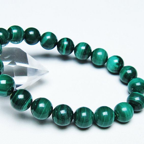 マラカイトブレスレット 10mm [T115-4501]