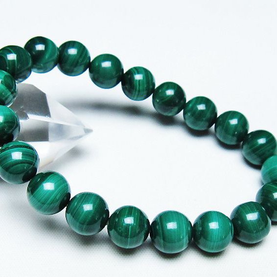 マラカイトブレスレット 10mm [T115-4524]